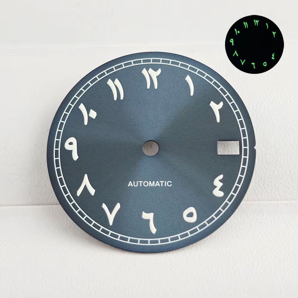 Montre pour hommes, cadran numérique arabe NH35