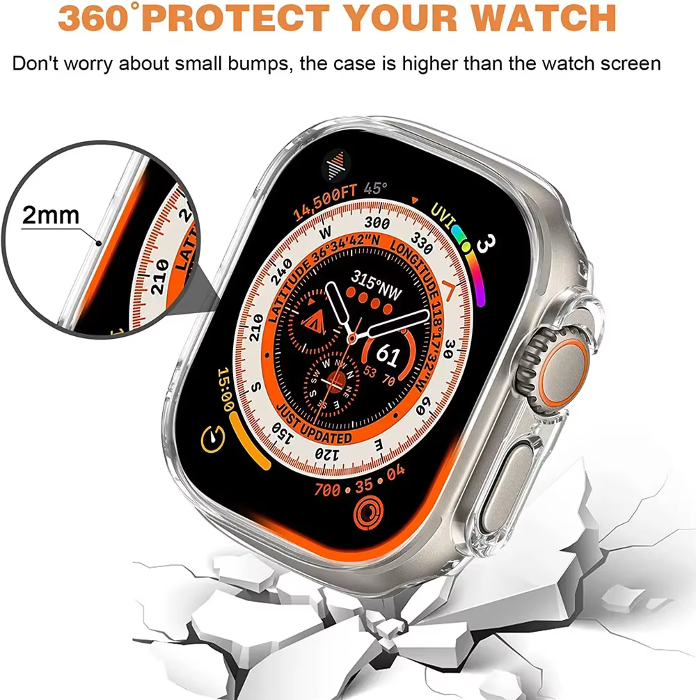 Housse de protection en TPU pour Apple Watch Ultra 49mm