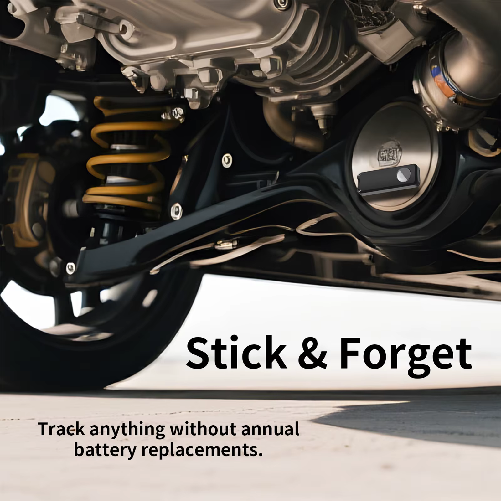 Boîtier de batterie étanche d'Airtag avec bâton de suivi GPS, étiquette de localisation Anti-perte alimentée par batterie pour voitures, remorques, motos