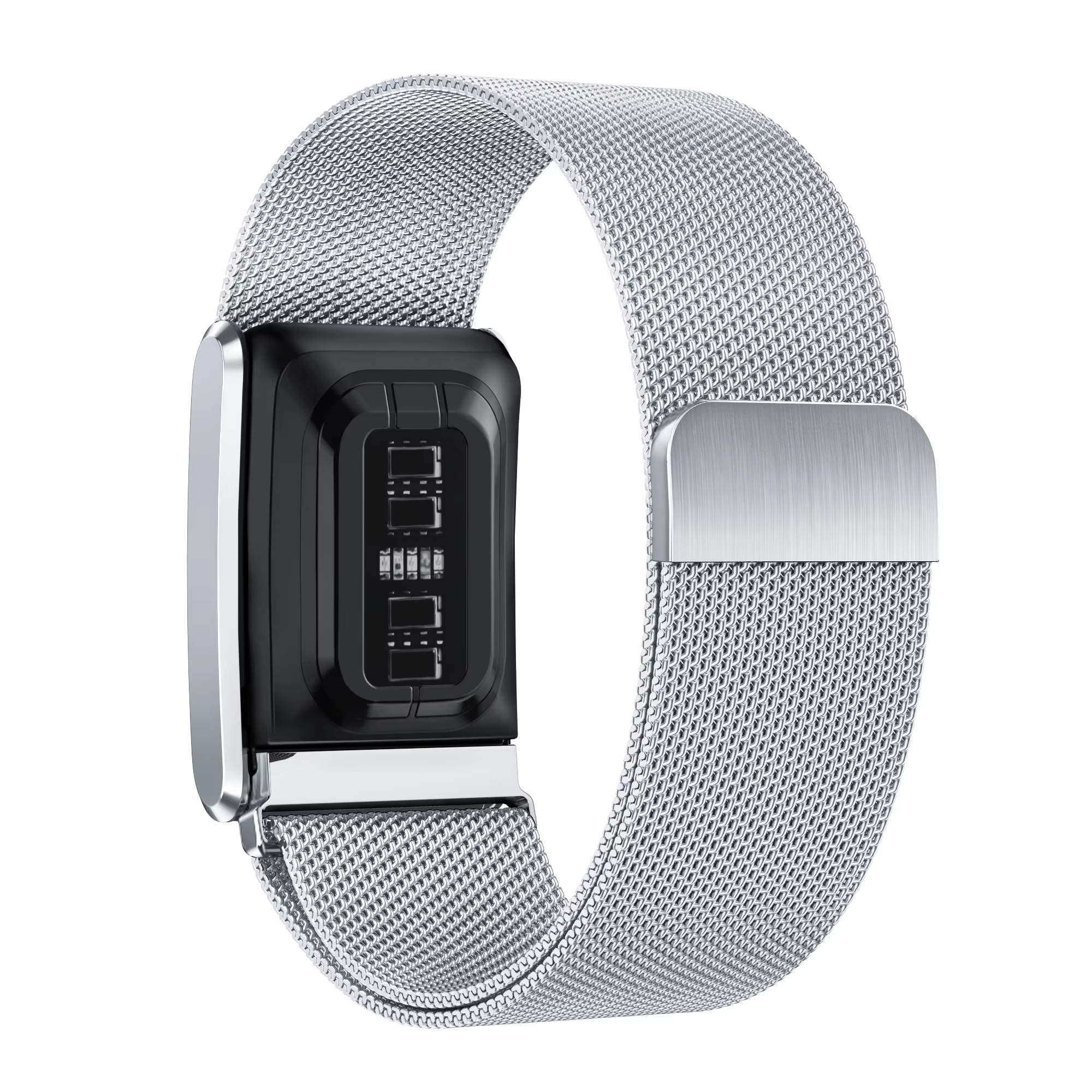 Bracelet de montre magnétique en métal milanais pour Whoop 5.0 (versions standard et ECG)