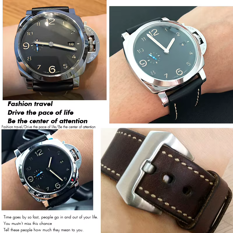 Bracelet de montre en cuir véritable