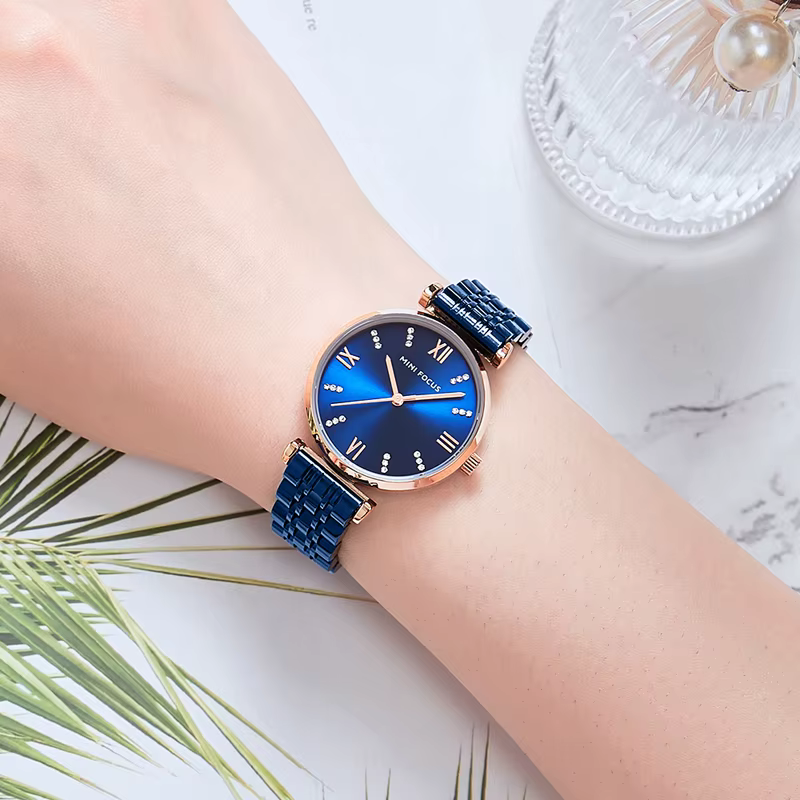 MINI FOCUS-Montre de Luxe à Cadran Diamants pour Femme