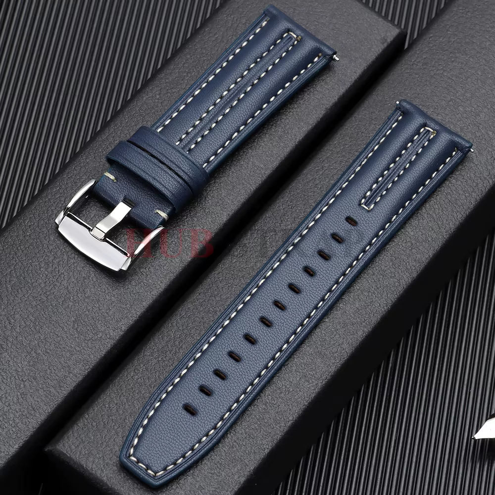 Bracelet de montre en cuir vintage 22 mm