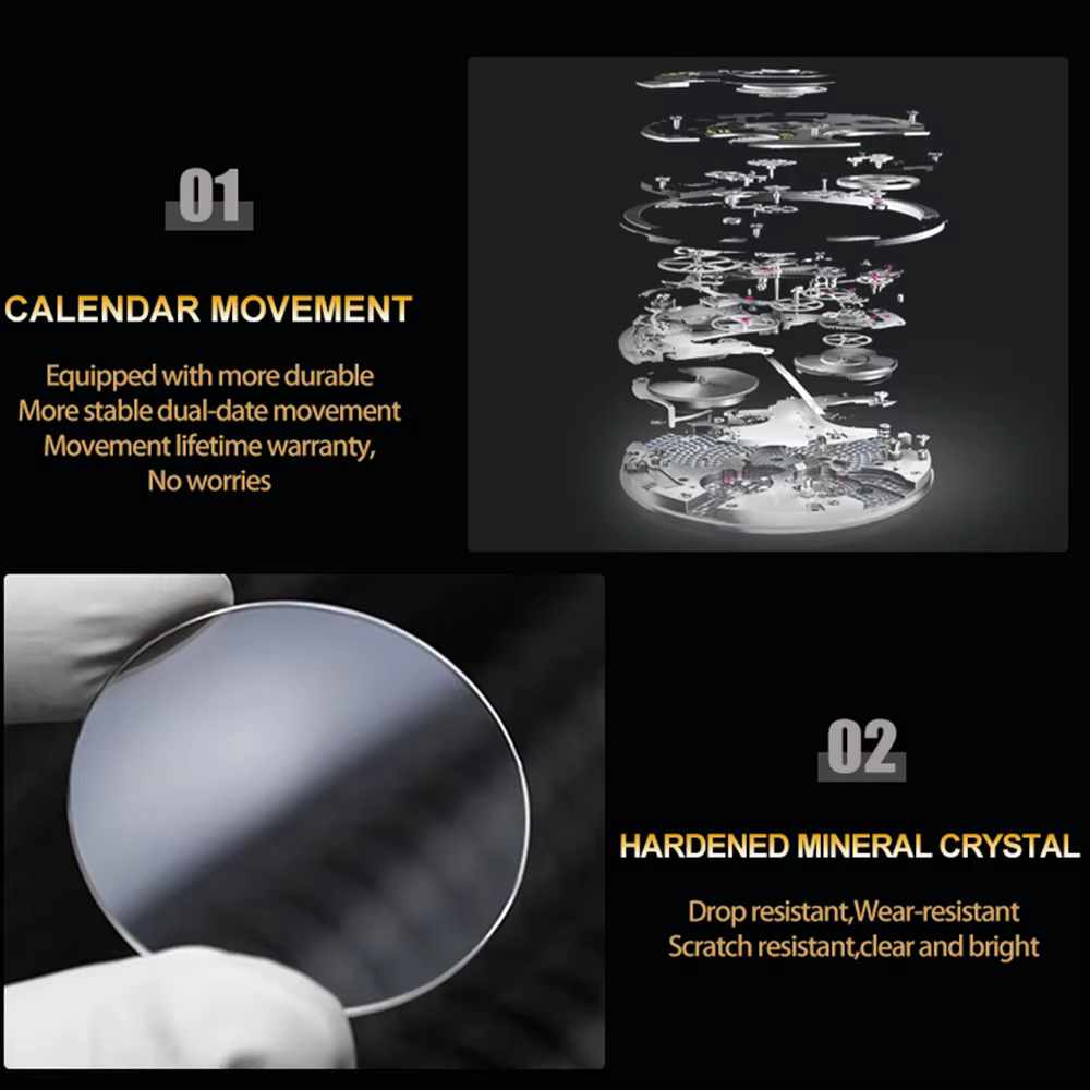 VA VA VOOM Top marque de luxe hommes montre semaine mouvement à Quartz horloge d'affaires noir en acier inoxydable 3Bar