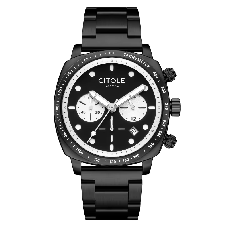 Montre chronographe CITOLE originale TMI VD53B avec verre saphir