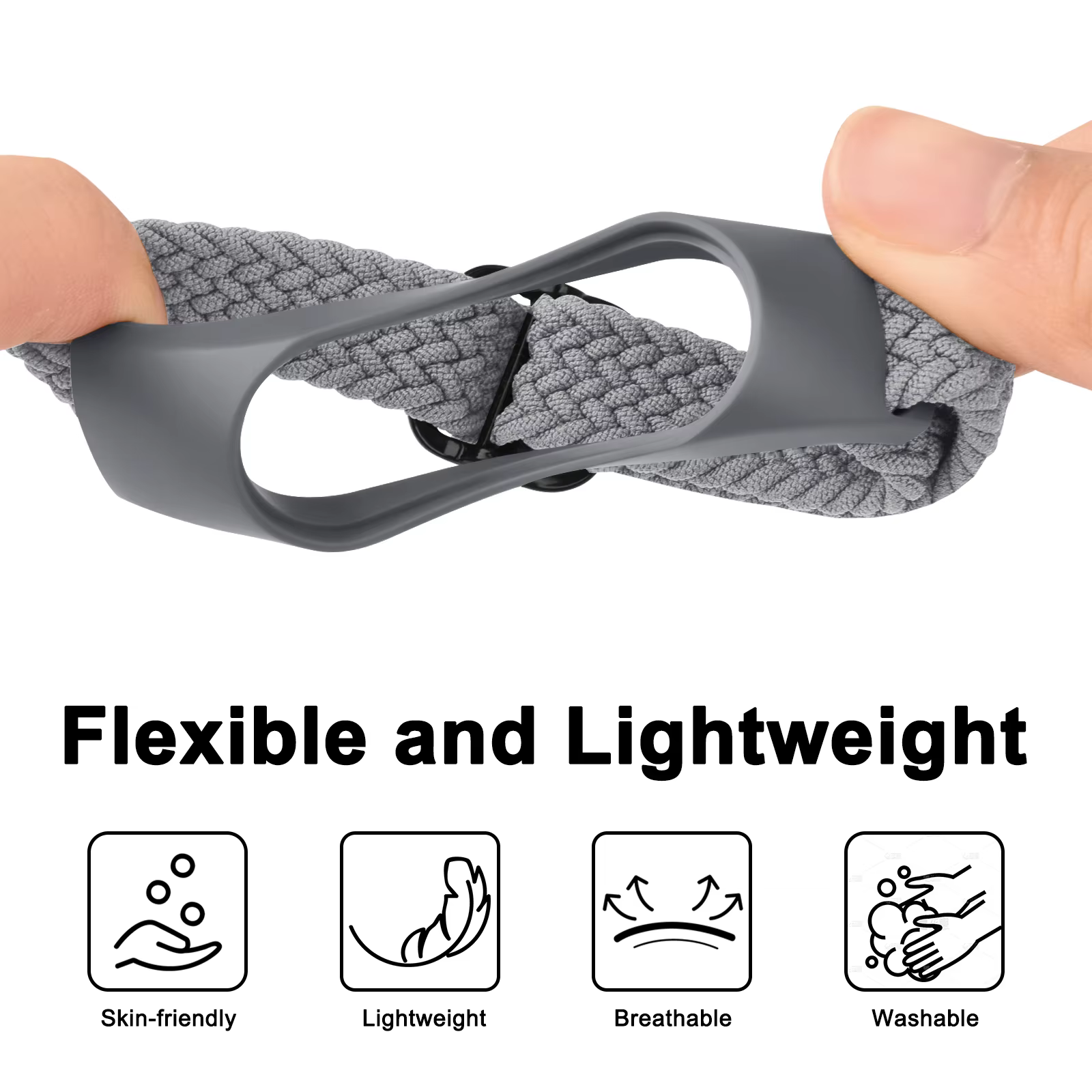 Bracelet de montre tressé pour Xiaomi Mi Band 7 6 5 4 3