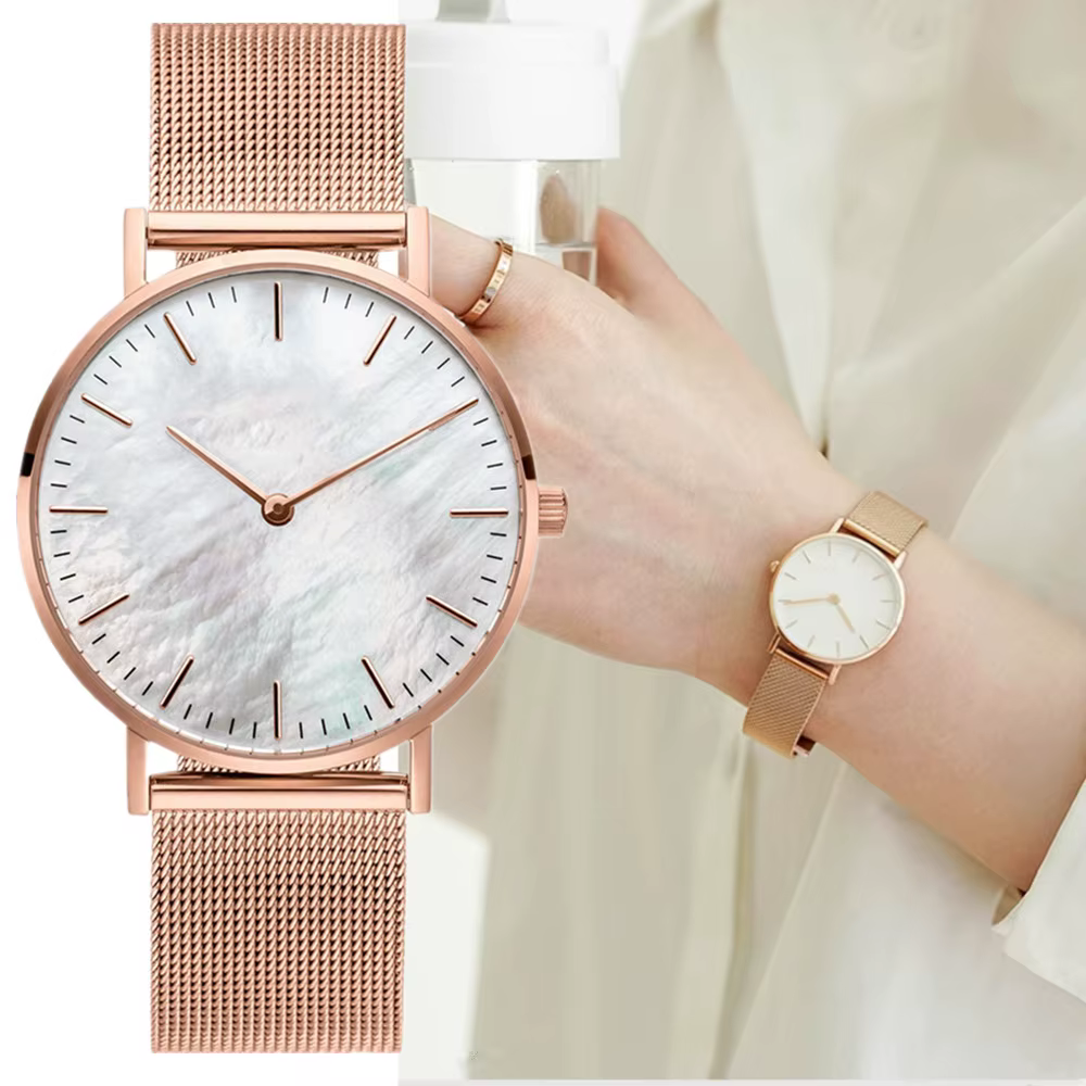 Montres de marque de luxe pour femmes mode alliage analogique dames