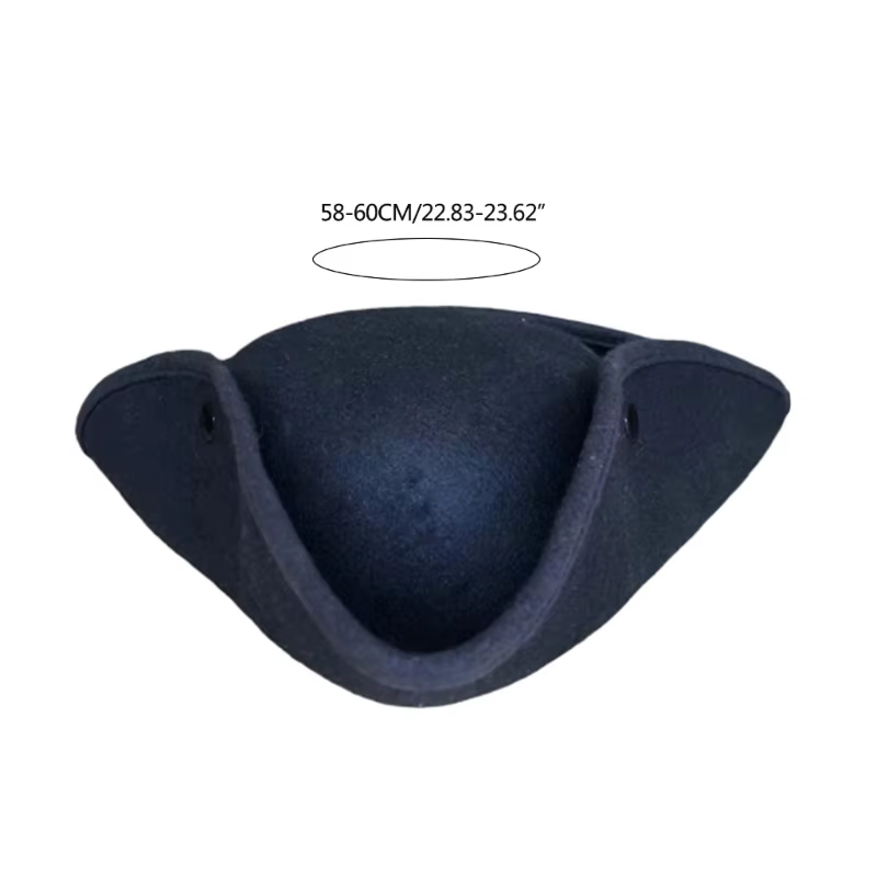Chapeau Pirate pour spectacles sur scène, chapeau Tricorne pour adultes, Costume d'halloween, couvre-chef