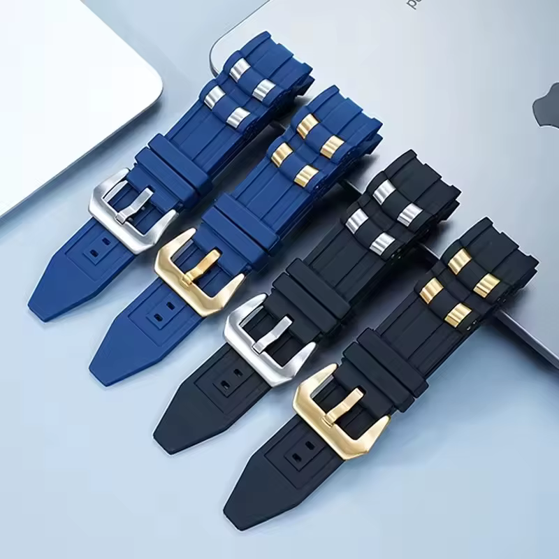 Bracelets de montre en caoutchouc compatibles avec Invicta Pro Diver particules métalliques 6983 bracelet