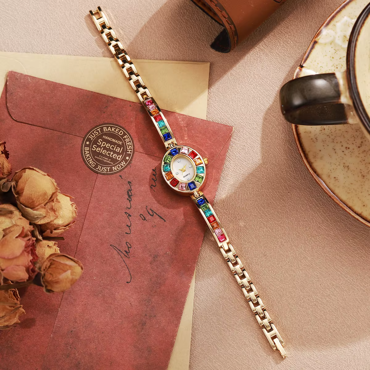 Montres de luxe en strass pour femmes