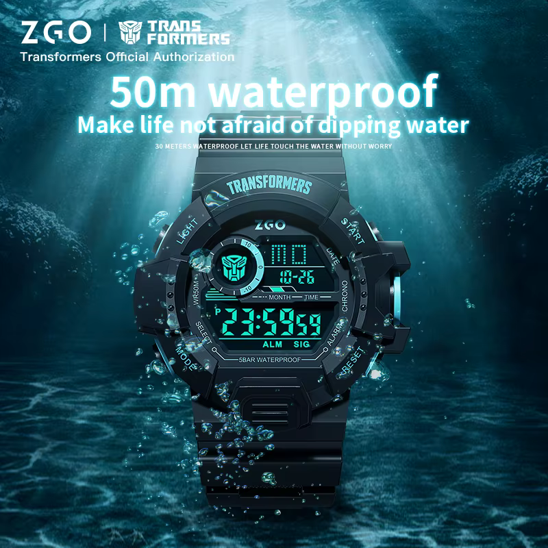 ZGO X Transformers montres pour hommes montre électronique étanche
