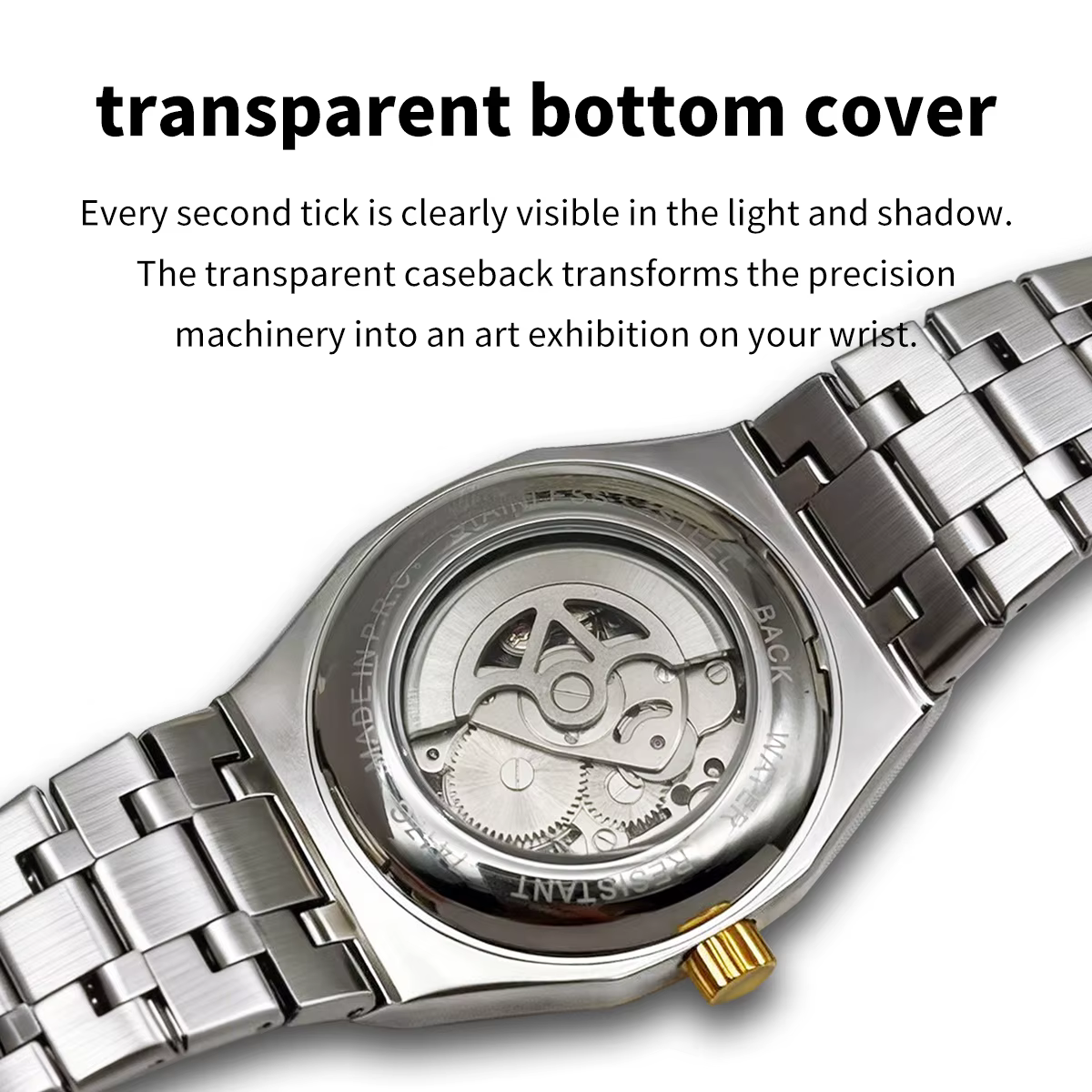 RHOTUS Montre mécanique automatique pour homme