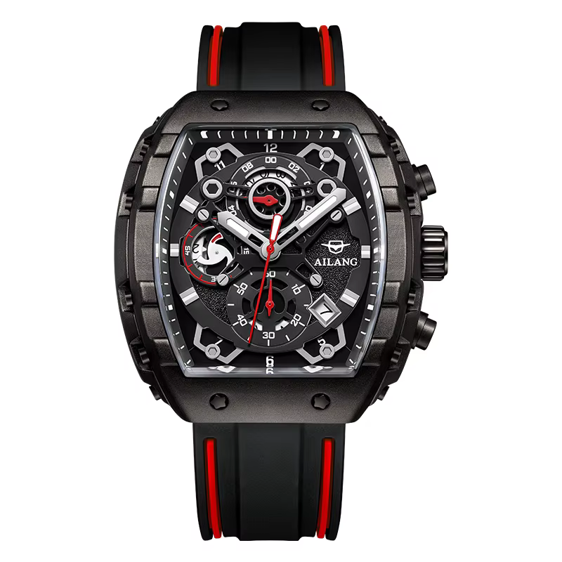 Montre AILANG de loisirs et de mode à quartz lumineuse avec calendrier