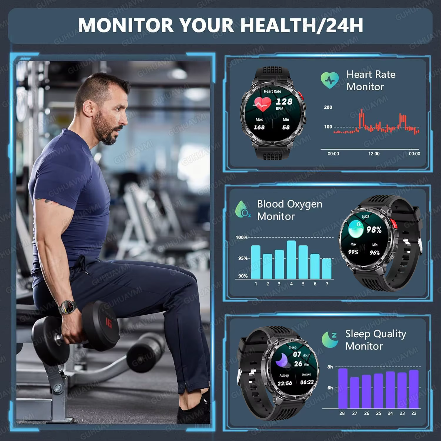 Nouvelle montre connectée T-Rex3 Pro 2026 avec batterie 1100 mAh