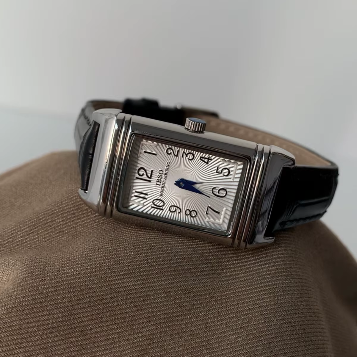 Montre numérique carrée à Quartz en cuir