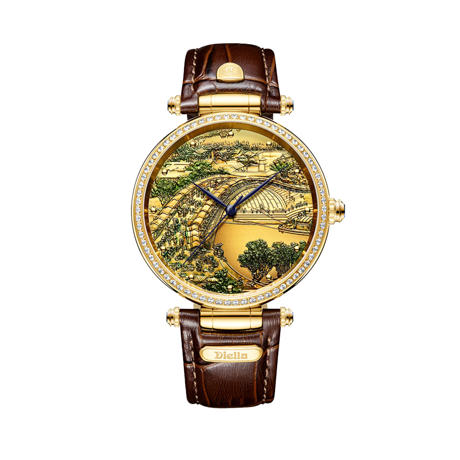 Montre mécanique automatique en Jade naturel pur pour hommes et femmes