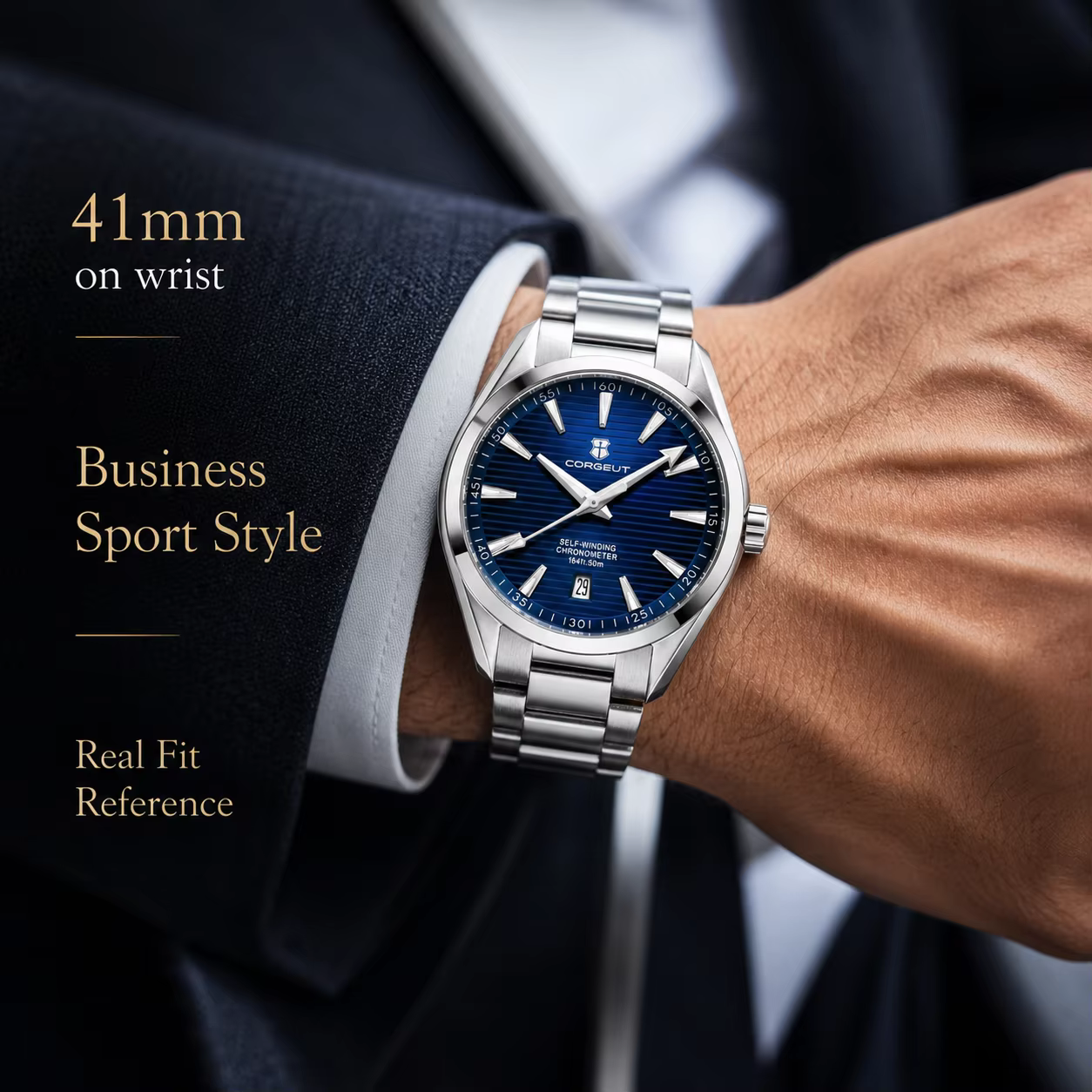 CORGEUT NH35 montre automatique pour hommes
