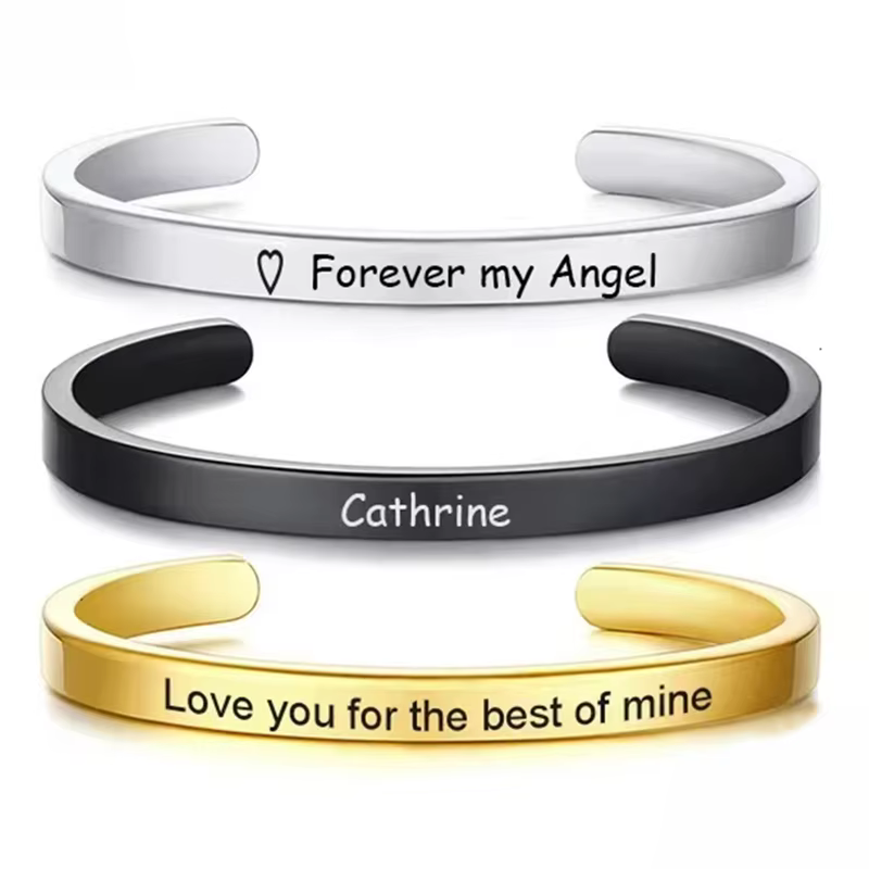 Bracelet classique de base personnalisé pour hommes et femmes