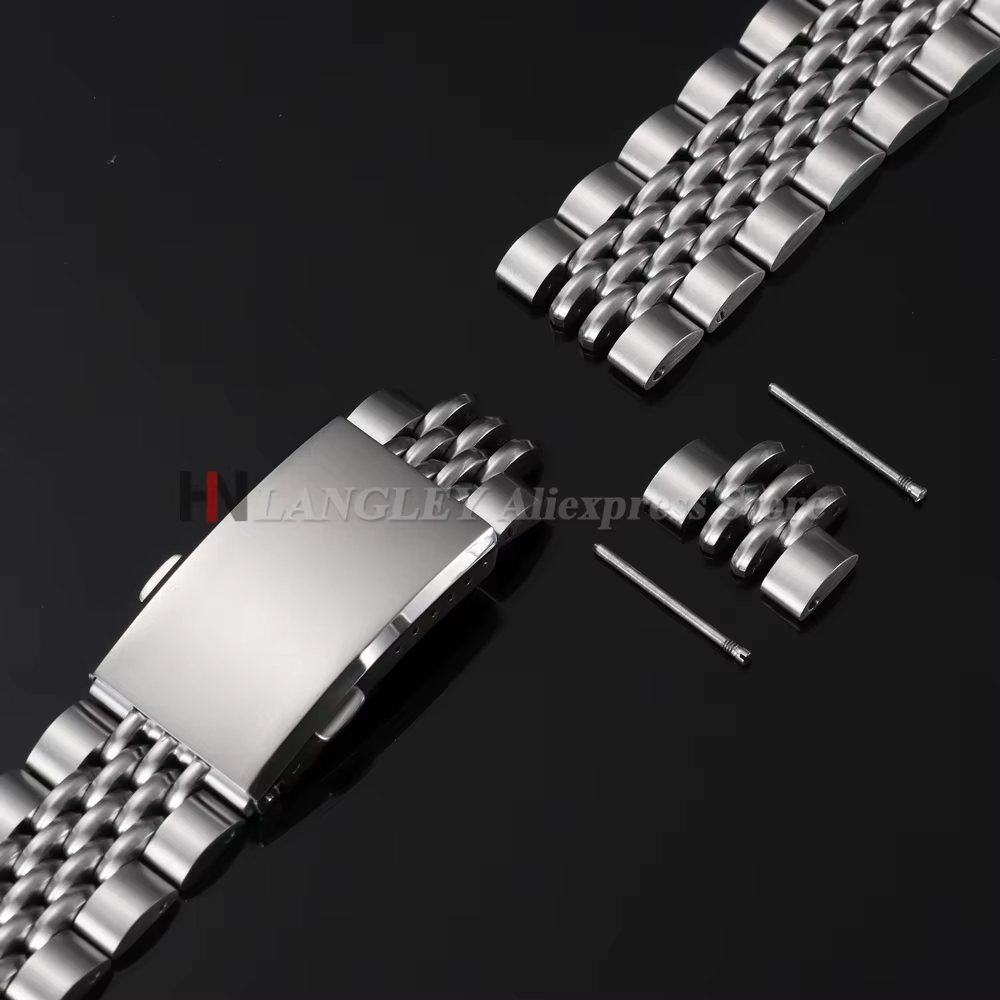 Bracelet de montre en acier inoxydable massif