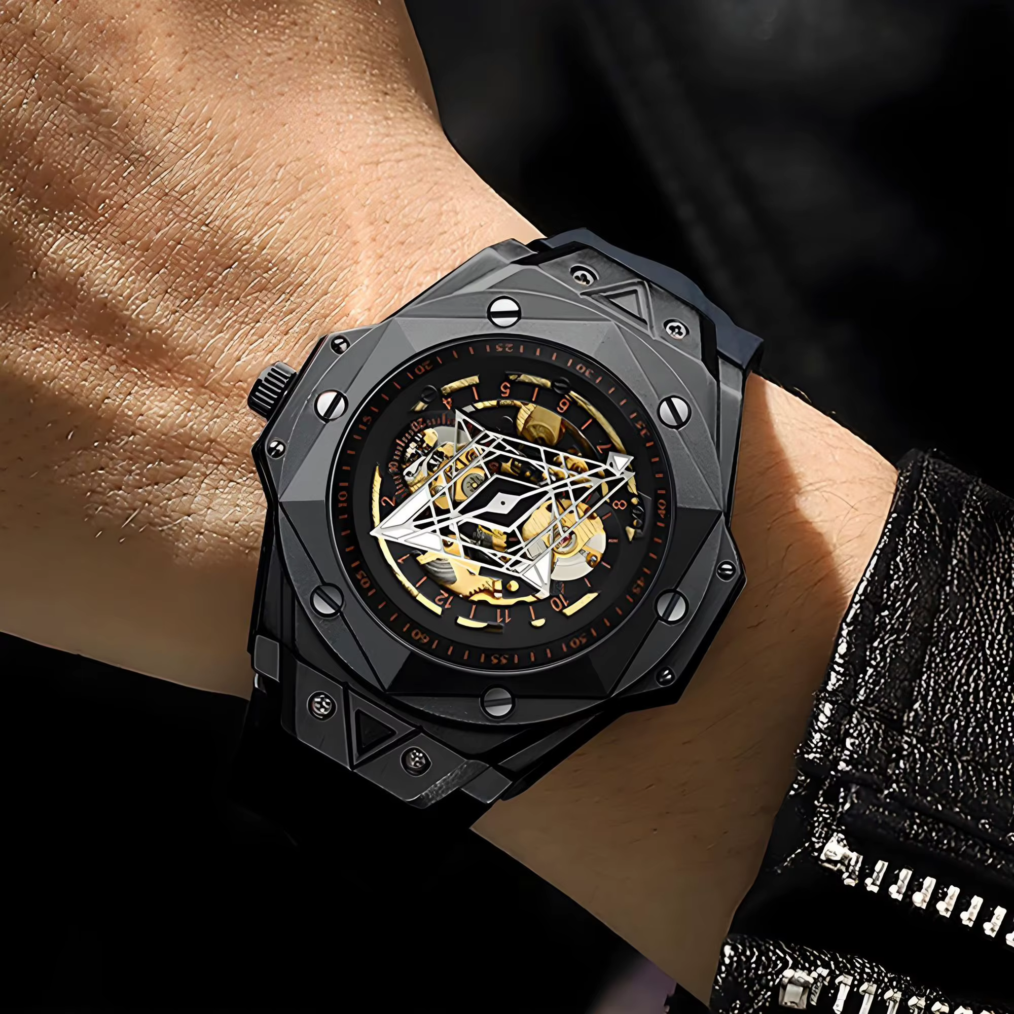 Montre homme automatique de luxe BINBOND
