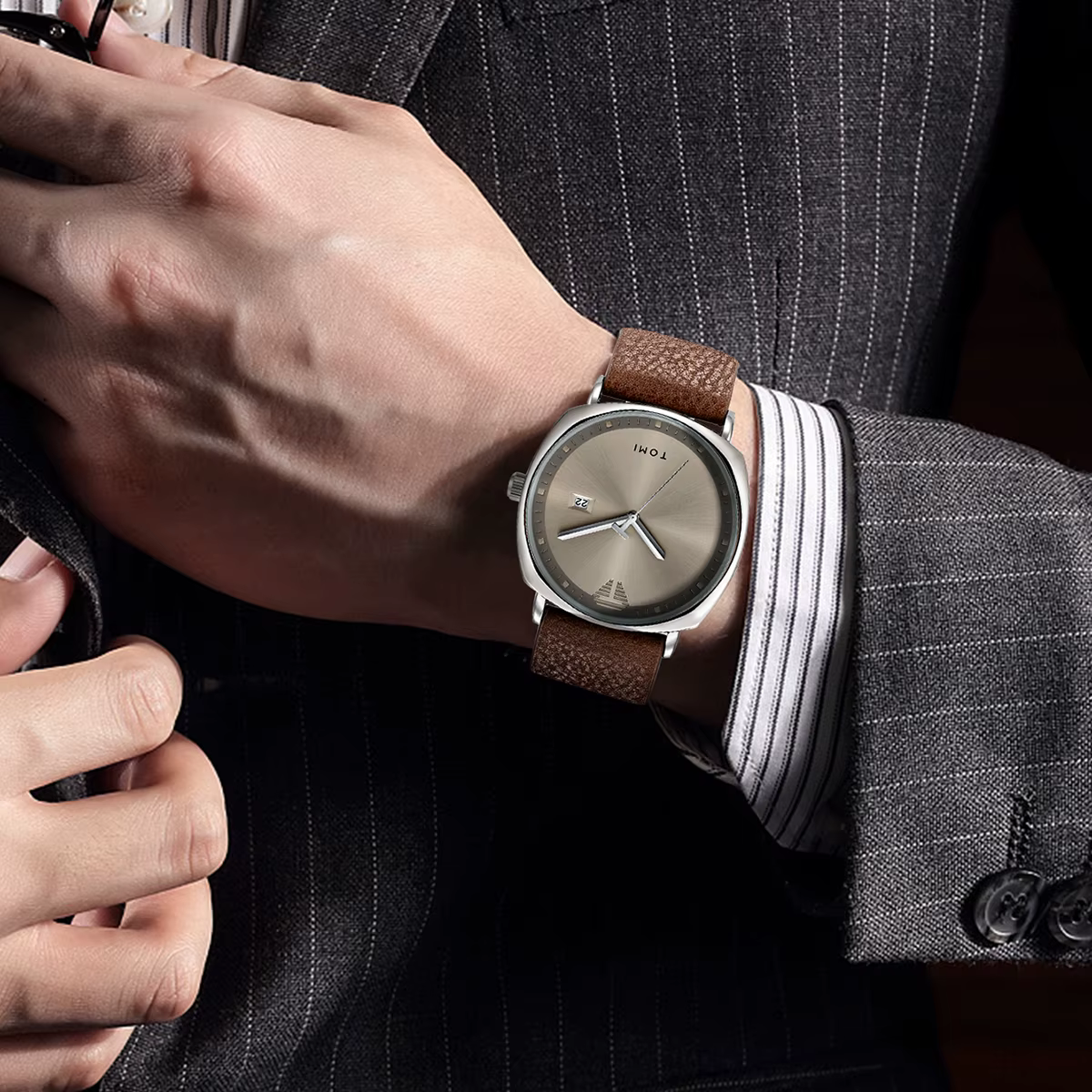 TOMI montre pour hommes minimaliste mode