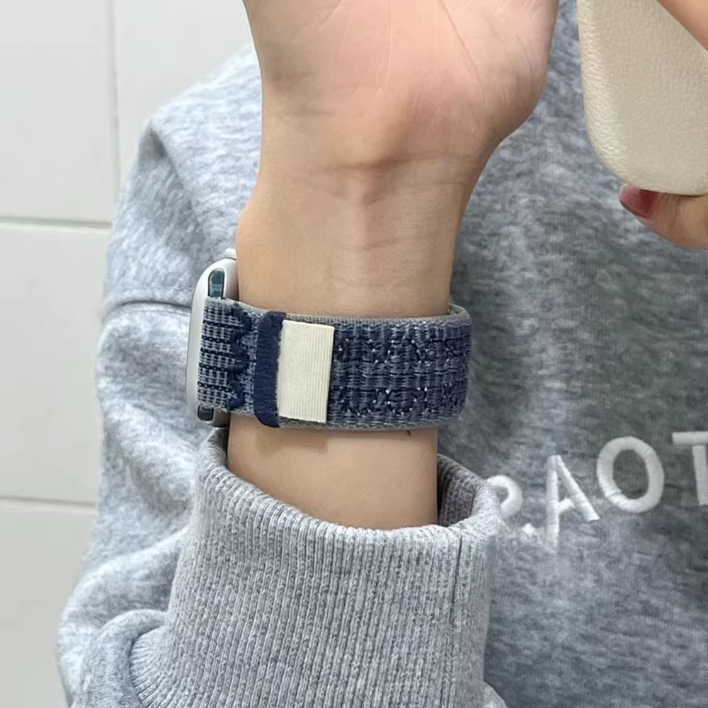 Bracelet à rayures pour bracelets de montre Apple Series11-10 42mm 46mm Ultra 2-3 49mm 45mm 40 44mm 41mm iWatch 9-8-7-6-5-4-SE Sport Nyon Loop