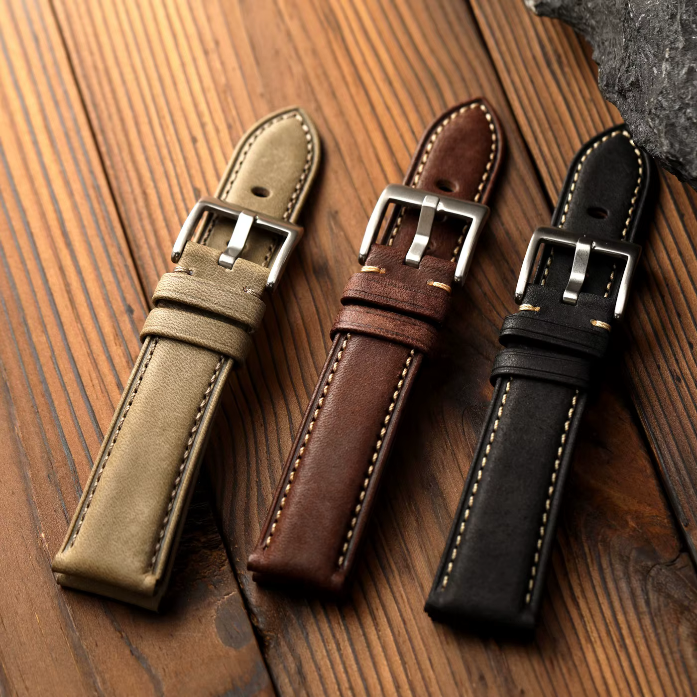 Bracelet de montre en cuir italien fait main