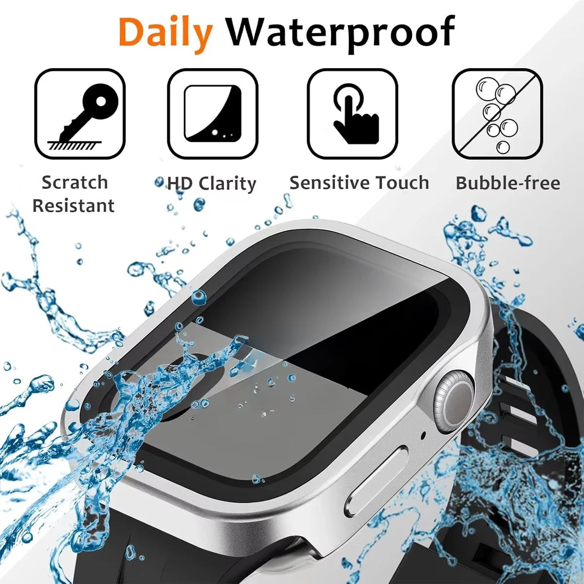 Boîtier en alliage d'aluminium Anti-chute pour Apple Watch Ultra 3/2 49mm 46mm 45mm 42mm
