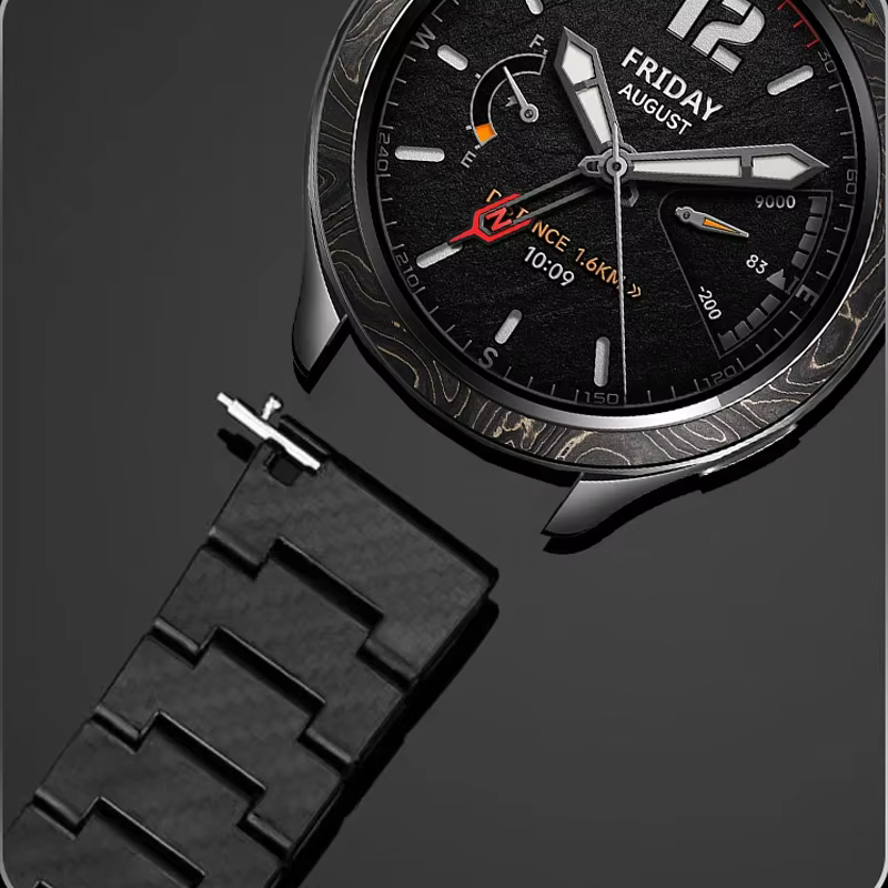 Bracelet de remplacement en Fiber de carbone pour SUUNTO RACE/RACE S Run/Ocean/Vertical