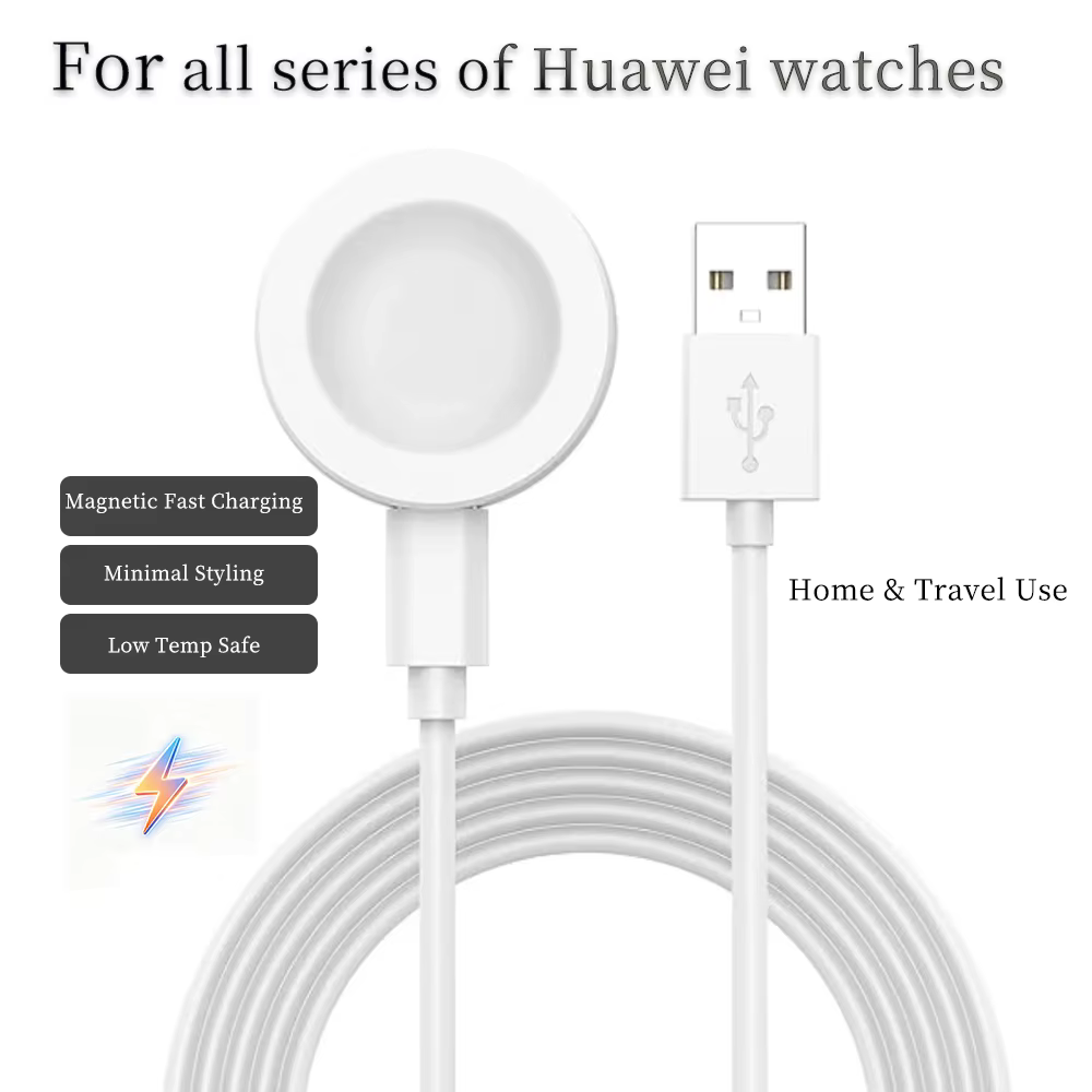 Chargeur rapide disponible pour Huawei Watch GT5 Pro/GT5/GT4/GT3Pro/GT3/Buds/Watch4USB