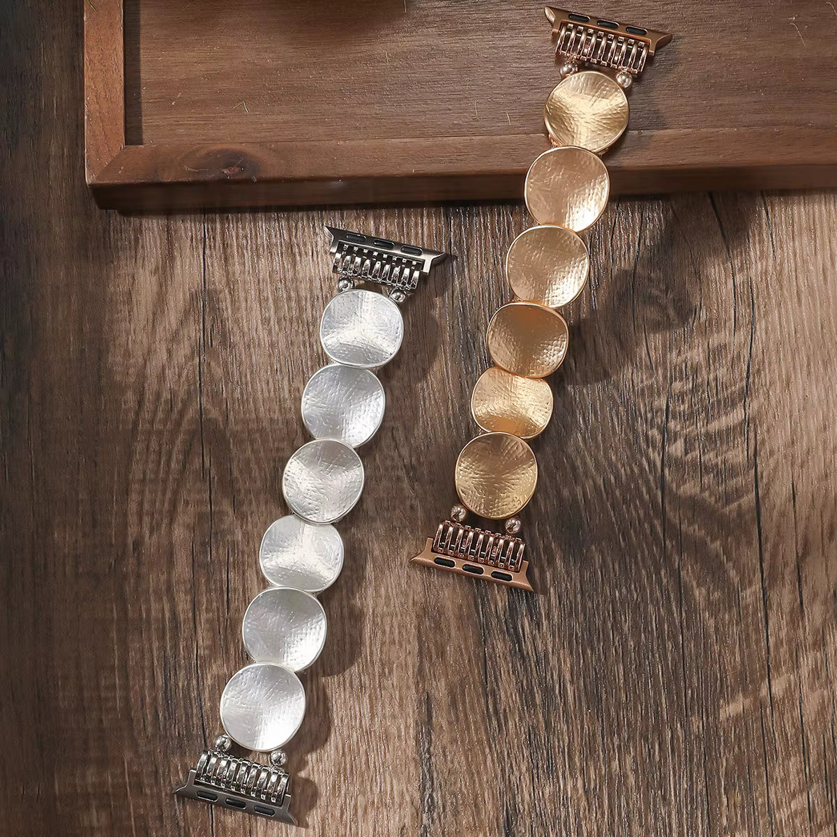 Convient pour Apple Watch bracelet élastique en métal