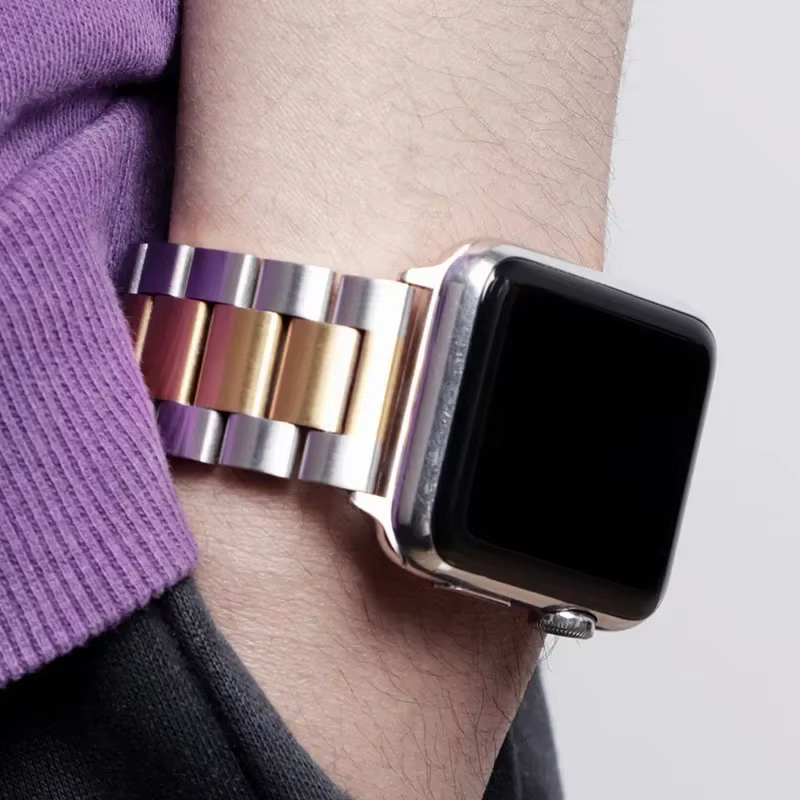 Bracelet en acier inoxydable pour Apple Watch Ultra 3 2 49 45 41 40 46 38 42 44mm