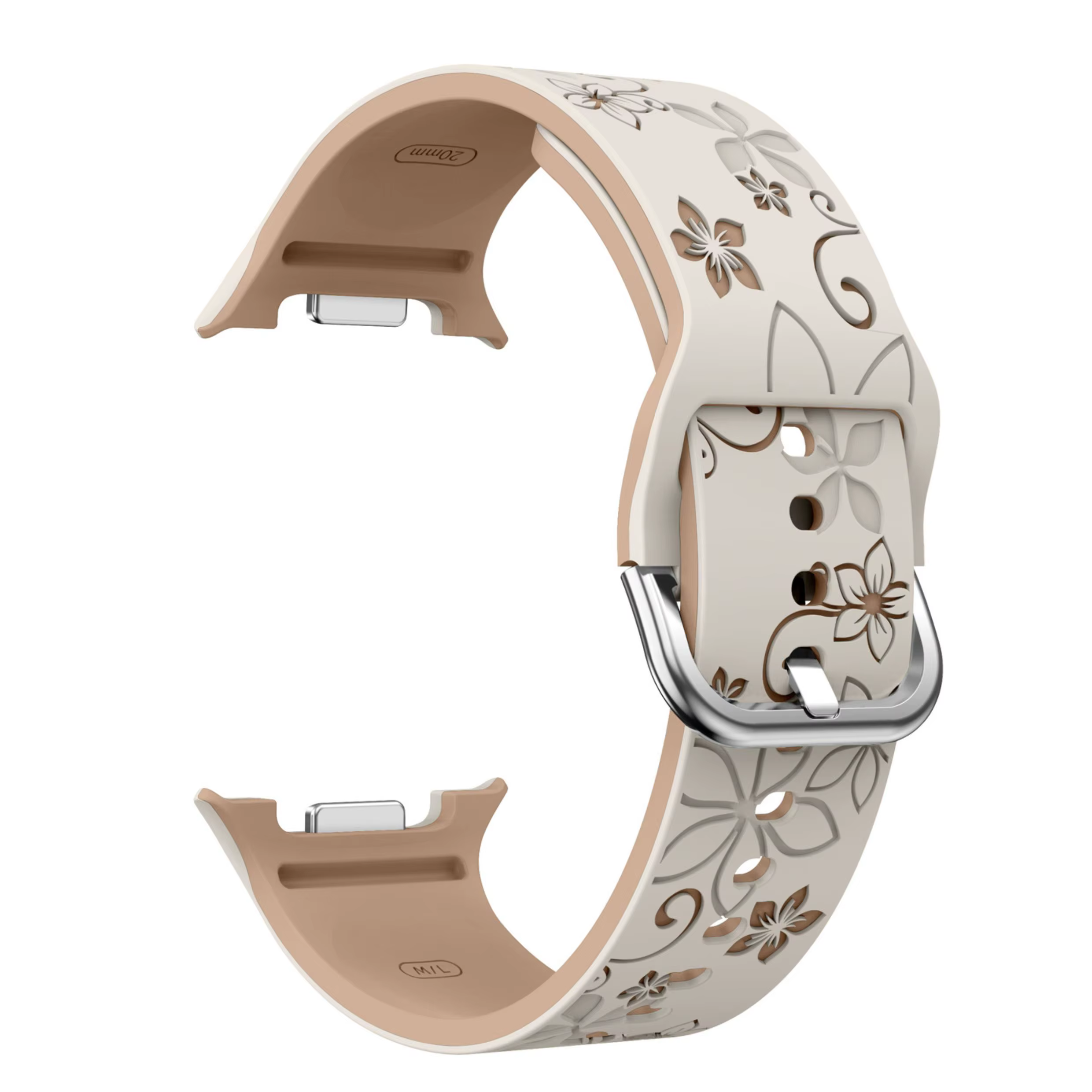 Bracelet classique en Silicone gravé pour Samsung Galaxy Watch 8/8