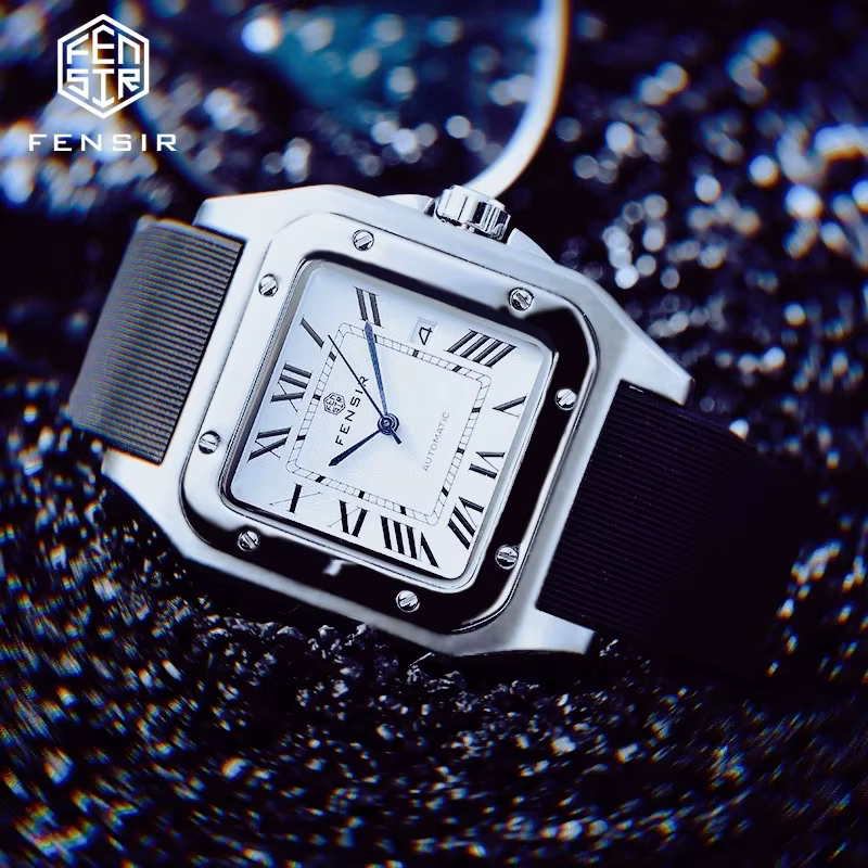 Nouvelle montre carrée pour hommes d'affaires