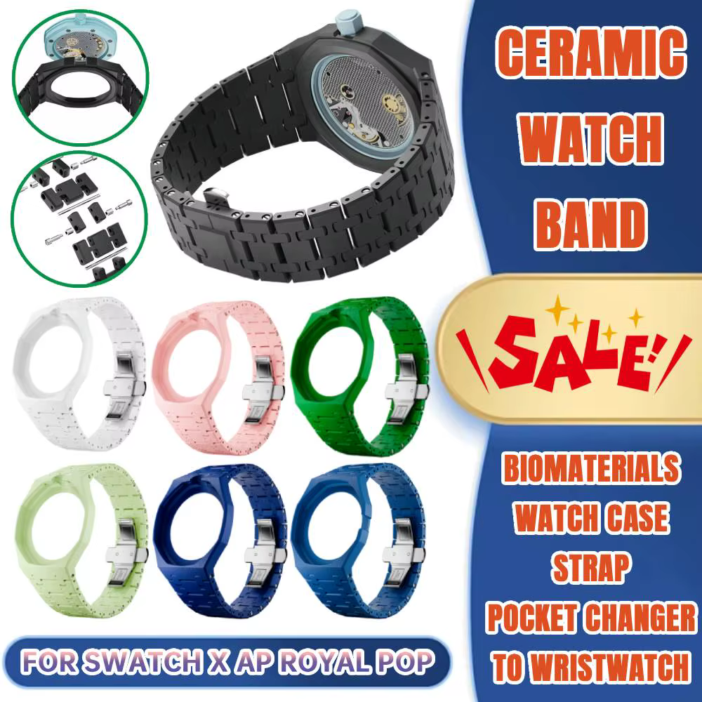 Bracelet de montre en céramique pour S-watch x AP Royal POP