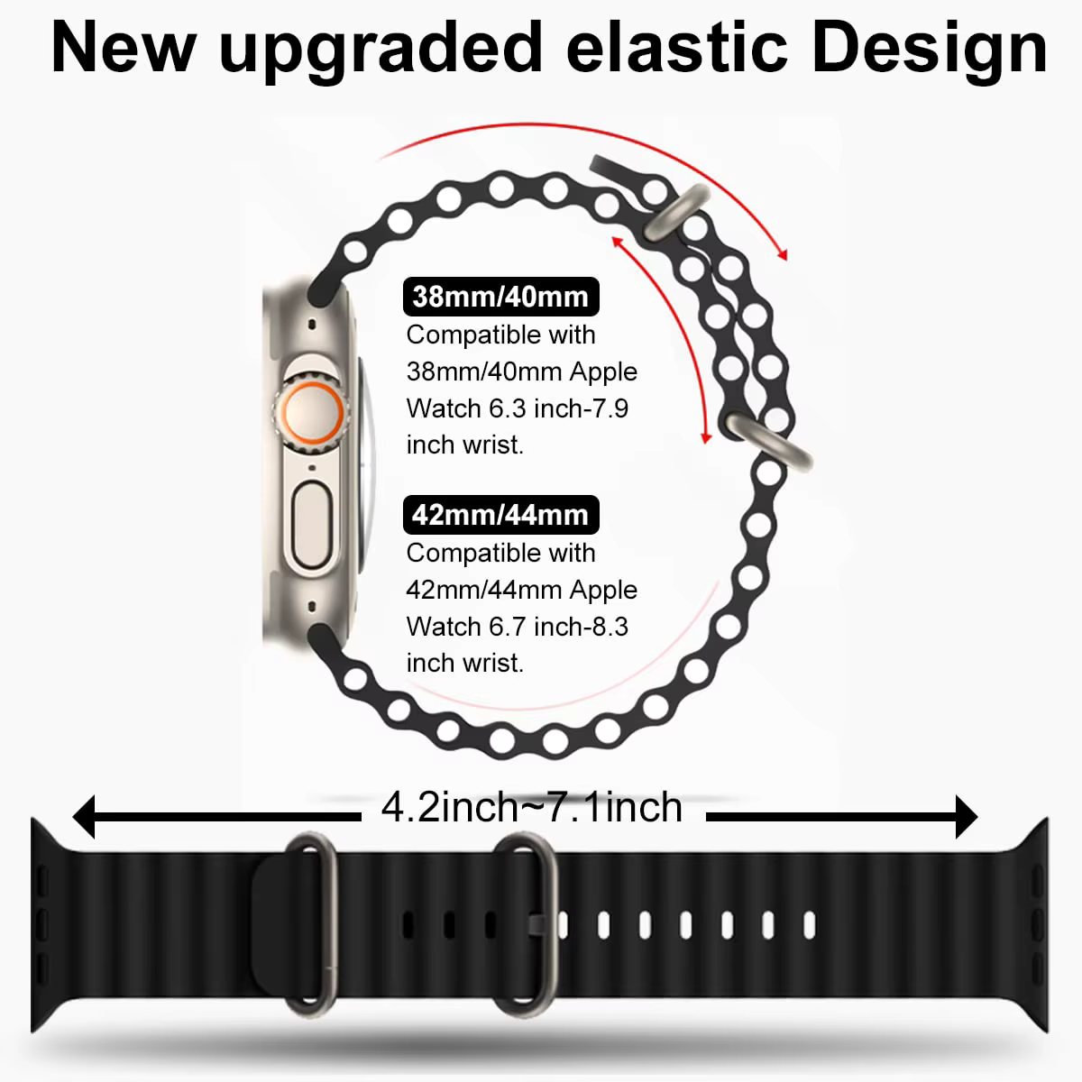 Bracelet Ocean pour Apple Watch Ultra 3 2