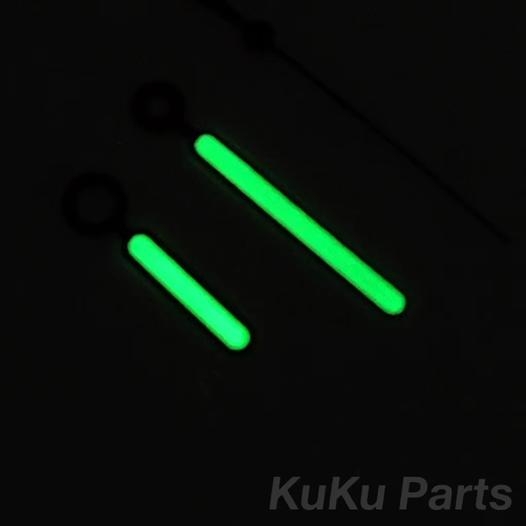 Nautilus aiguille NH35 pointeur de montre argent or noir modifié vert lumineux
