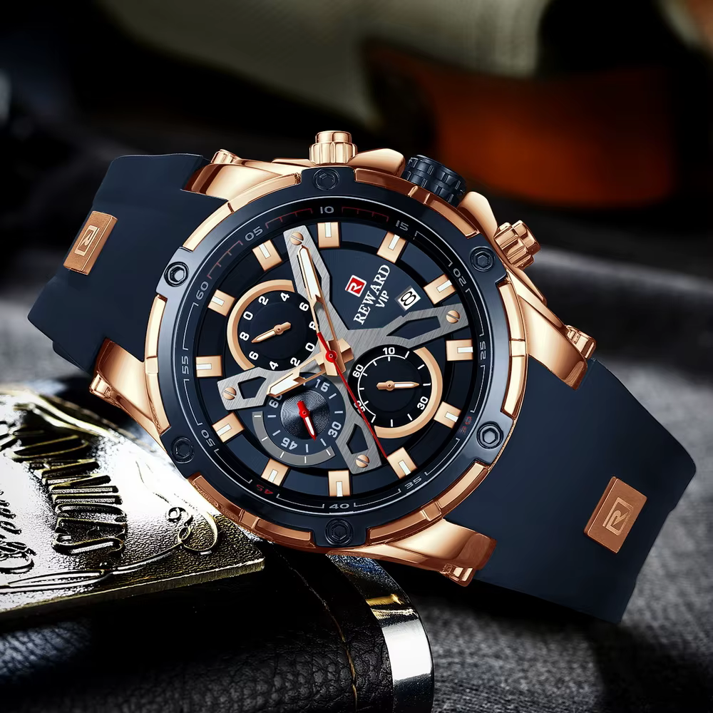 Montre-bracelet de sport à quartz de luxe pour homme