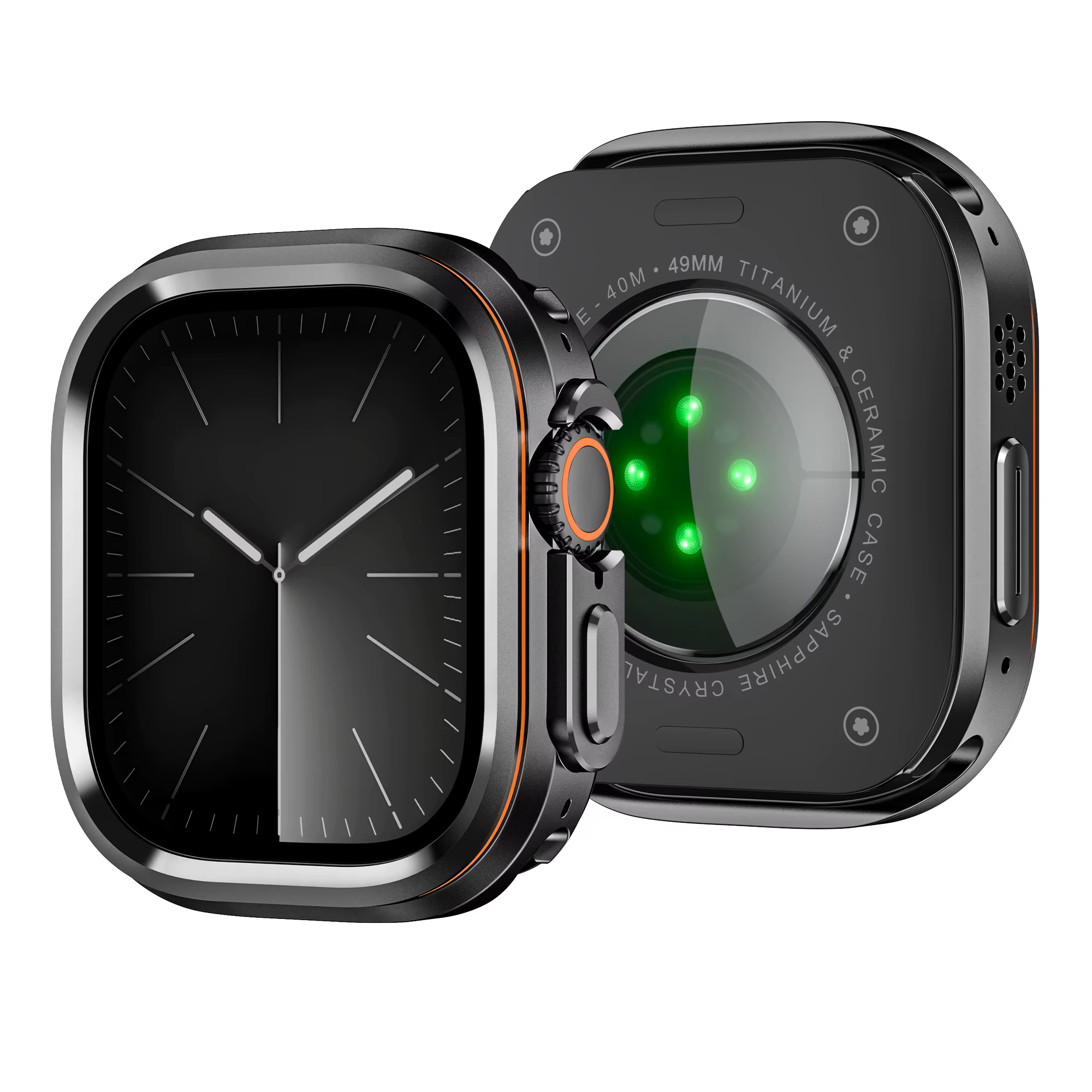 Étui de protection style Halo pour Apple Watch Ultra 3 2 1 49 mm