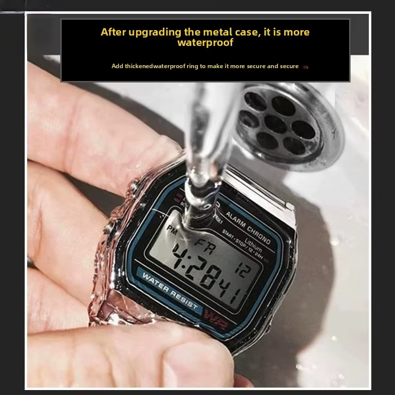 Boîtier en métal pour montre Casio A168WA