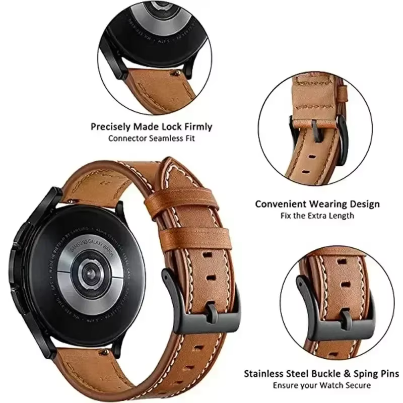 Bracelet de montre en cuir 22mm pour Xiaomi Mi Watch 2