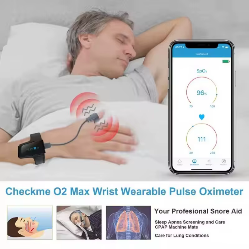 Oxymètre de poignet Bluetooth Spo2