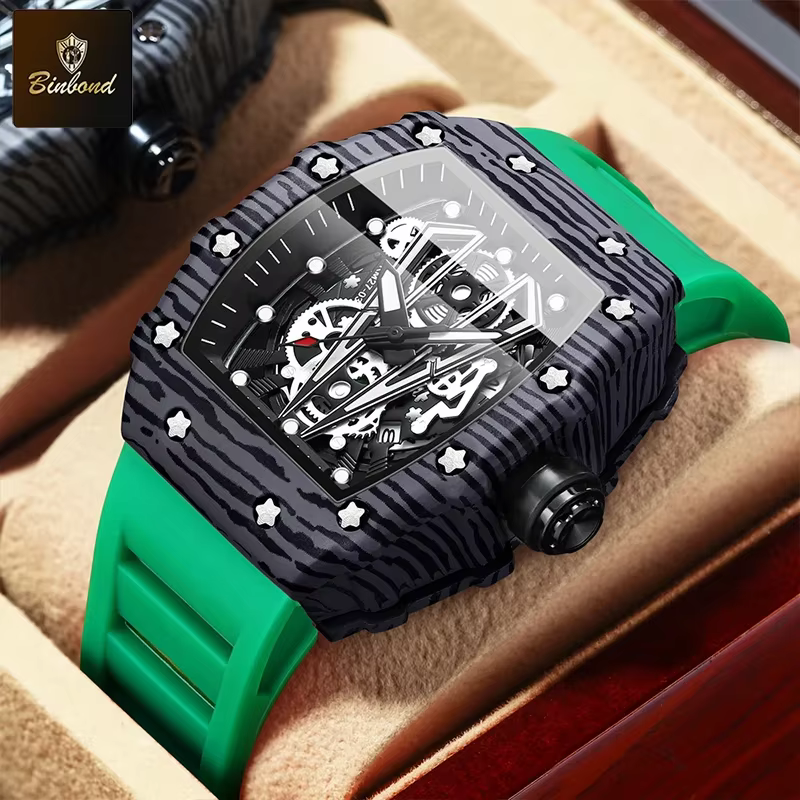 BINBOND marque hommes montre dominateur baril
