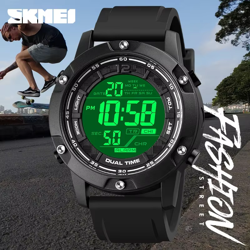 Montre-bracelet étanche pour homme avec compte à rebours