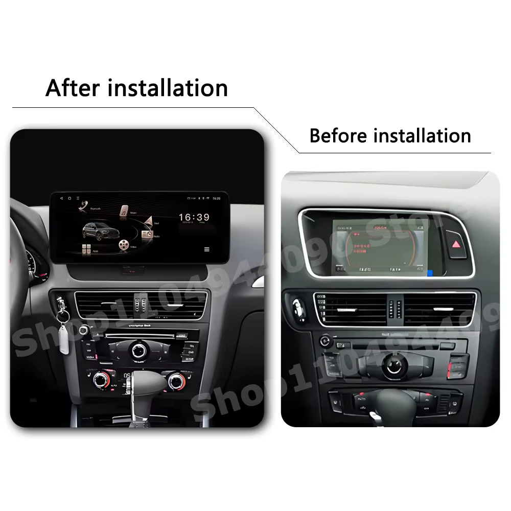 Android 14 pour Audi Q5 2009 -2017 autoradio intelligente multimédia QLED écran tactile DSP stéréo GPS Navi Bluetooth WiFi Carplay