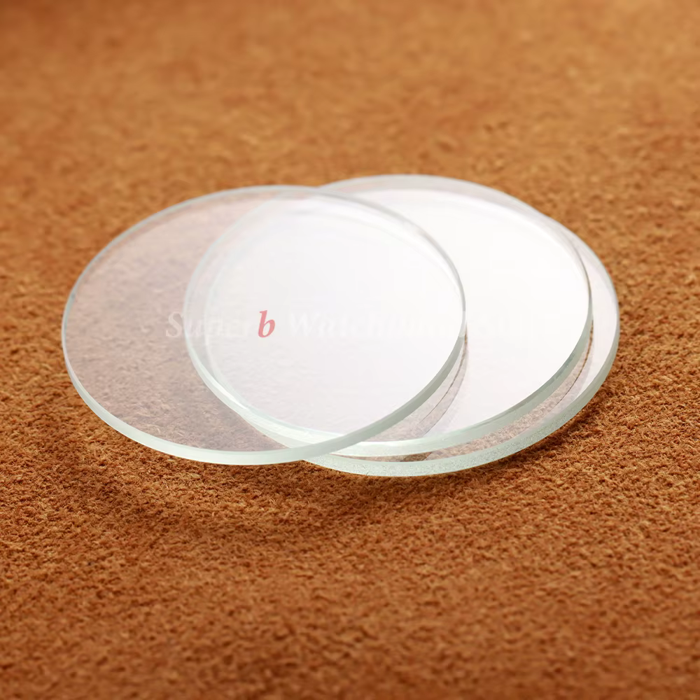 Verre de montre rond trempé plat