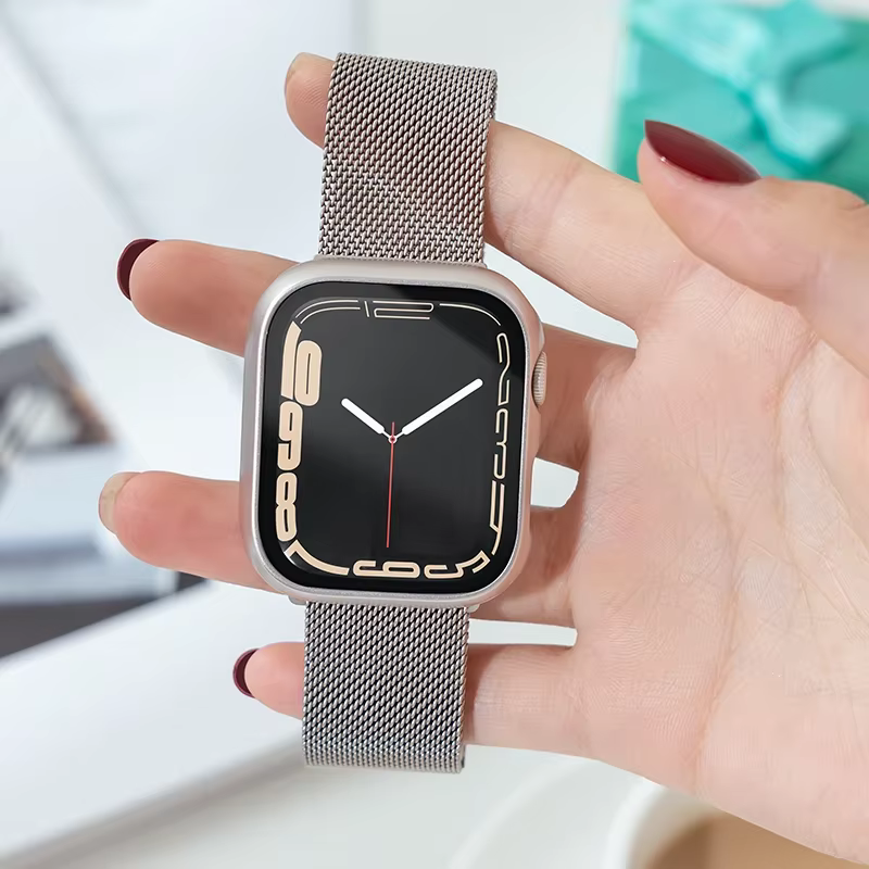 Boucle milanaise pour bracelets de montre Apple 45mm 44mm 40mm 41mm 42-46mm 49mm bracelet iwatch série 11 10 8 7 6 5 4 SE 9 Ultra 3 2