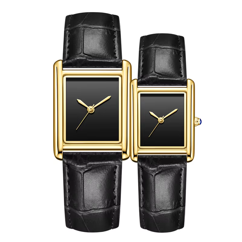 Reloj Top marque Couple montres pour hommes et femmes nouvelle mode bracelet en cuir étanche Quartz montre-bracelet cadeaux livraison directe