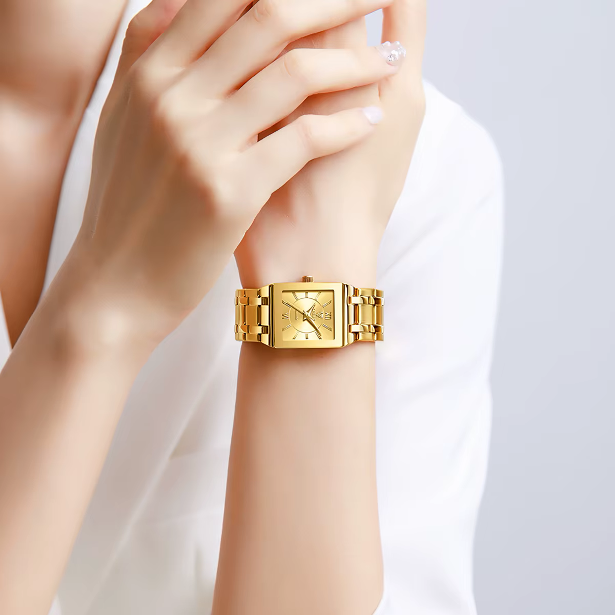 LIEBIG montre-bracelet à Quartz de luxe montre automatique de mode pour hommes femmes élégant bracelet en acier