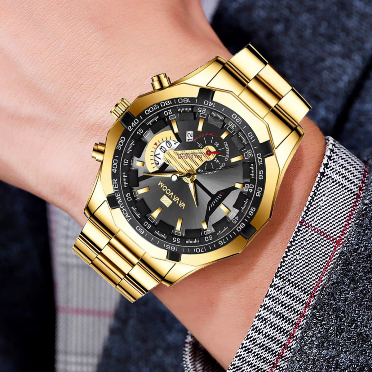 2023 Top marque montre de luxe mode vente or sport décontracté Quartz voyage montre-bracelet étanche hommes horloge Relogio Masculino